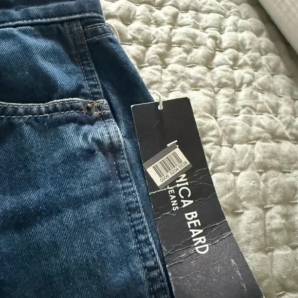 Veronica Beard Taylor Cropped High Rise Wide Jeans - Picture 3 of 7